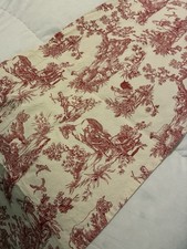 TOILE Valance Cotton Red White Vintage Park Designs 70x14 SINGLE
