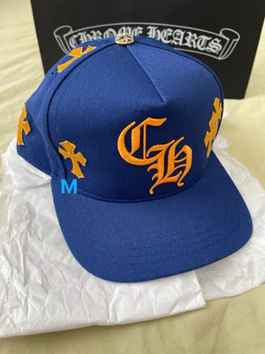 Chrome Hearts Cross Patch Ball Cap Blue/Yellow Chrome Hearts Cross