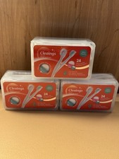 Cleaings Disposable Mini Toothbrushes Mint 24 Ct Pre-Pasted No Water 3 Pack