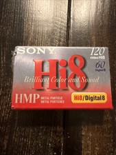 Sony New Sealed Hi8 Digital 8 HMP 120 min Blank Video Tapes Metal Particle