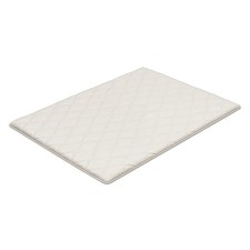 Tatami Mat Queen 80x60x2.5in Foldable Futon Floor Mat 9-Layer w/ Bag Yoga White