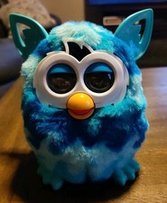 HASBRO 2012 Blue Waves Furby Boom A4338 Blue/Teal/Aqua Tested and Works 