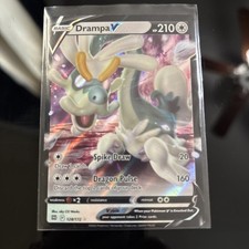 Drampa V - 128/172 - Ultra Rare - Brilliant Stars Pokemon Holo Foil Nice!