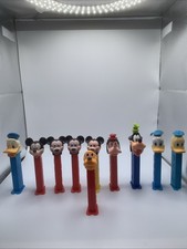 PEZ Dispenser Mickey Mouse Pluto Goofy Donald   Lot of 10