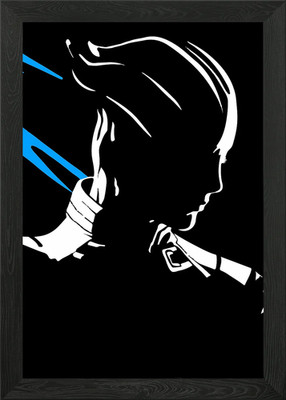 Mass Effect Vektor gerahmtes Wandbild Poster Leinwanddruck Bild