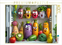 Calvendo Puzzle Vegetable Choir In The Fridge | 1000 Pieces, Finished Size 25.2