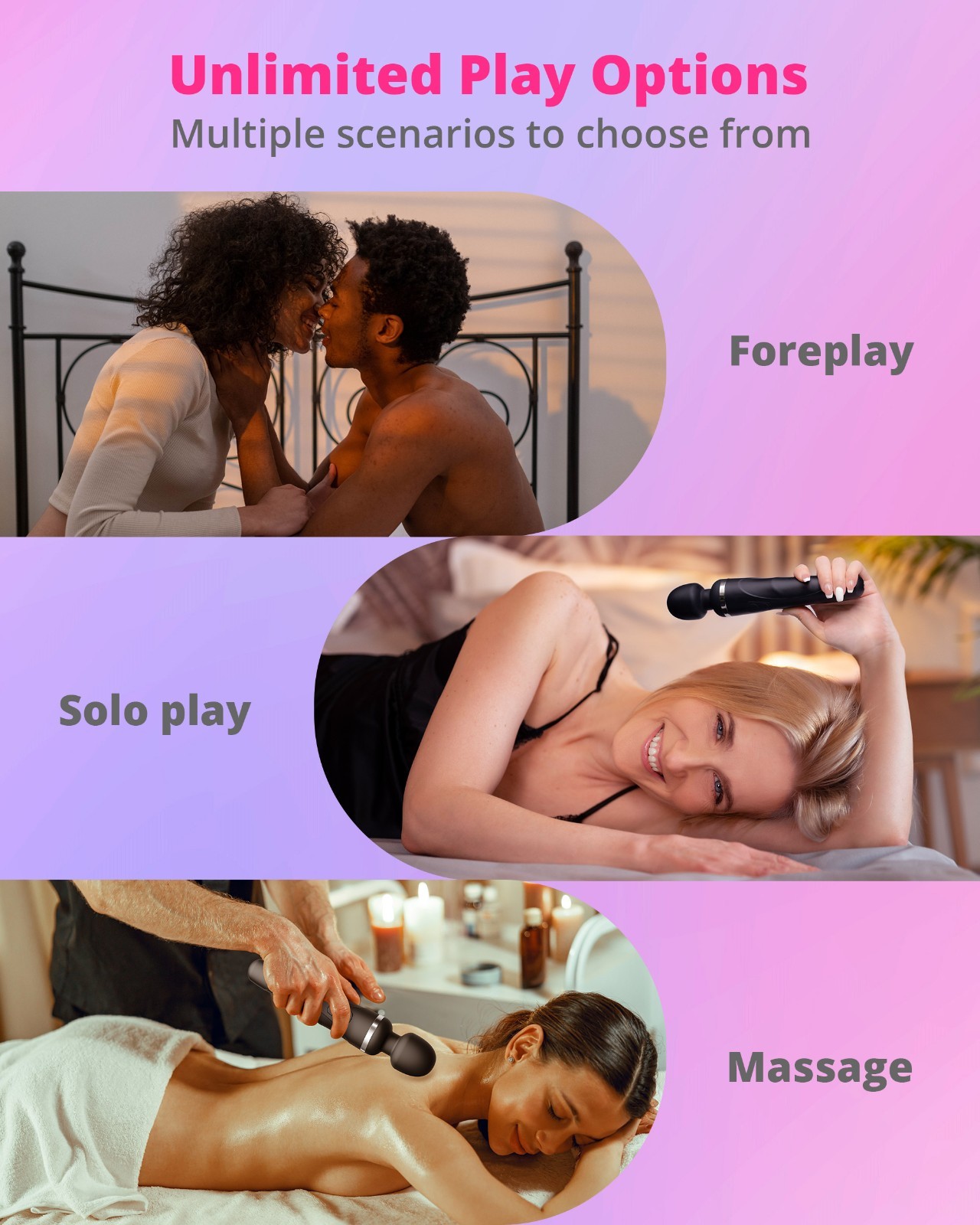 LOVENSE Domi 2 Wand Massager Classic Vibrator+Gush 2 Automatic Male Masturbator