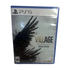 Resident Evil Village Deluxe Edition PS5 Game Disc and Case-No Code CIB Tested