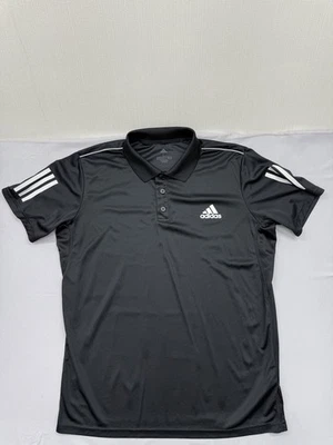 Polo Adidas Climacool homme taille L noir JF8506 - Photo 1/4