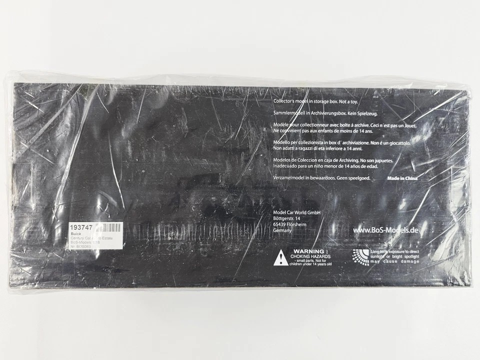 BOS Models Buick Century Caballero Estate Wagon 1957 1:18 Resin Car LE 1000 Blue - Image 3 of 4