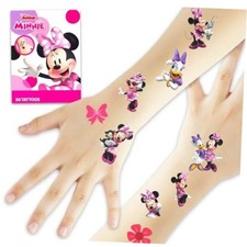 50pcs Minnie Mouse Temporary Tattoos for Girls Kids Teens
