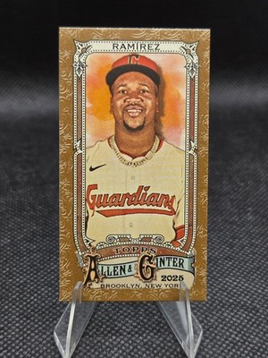 2025 Topps Allen & Ginter - Jose Ramirez #117 - Gold Border Mini