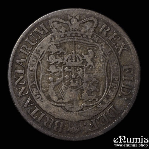 Great Britain, George III, Halfcrown 1817, countermark, VF - Picture 3 of 6
