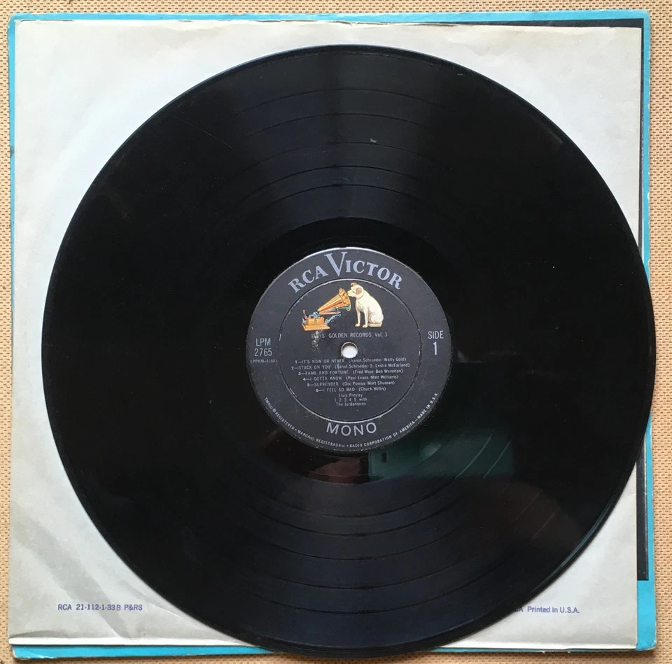 LP ELVIS PRESLEY ELVIS' GOLDEN RECORD VOL 3 USA 1963. FR 1967 - Photo 4/4