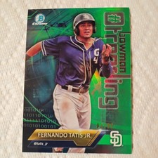 2018 Bowman - #Bowman Trending Fernando Tatís Jr. ##-FT Green Refractor /99 (RC)