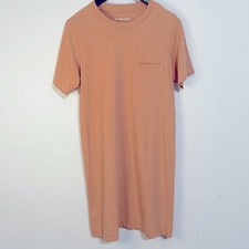 Everlane Women Earth Clay Color Single Pocket Weekend Shirt Dress Size S