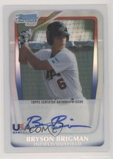 2011 Bowman Draft Chrome USA 16U National Team Refractor Bryson Brigman Auto tj1