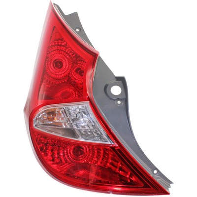 Halogen Tail Light For 2012-17 Hyundai Accent Hatchback Left Clr/Red w/Bulb CAPA