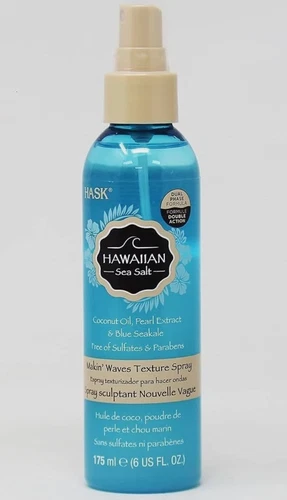 1 HASK Hawaiian Sea Salt Makin' Waves Texture Spray 6 oz, Coconut Oil, Pearl Ext