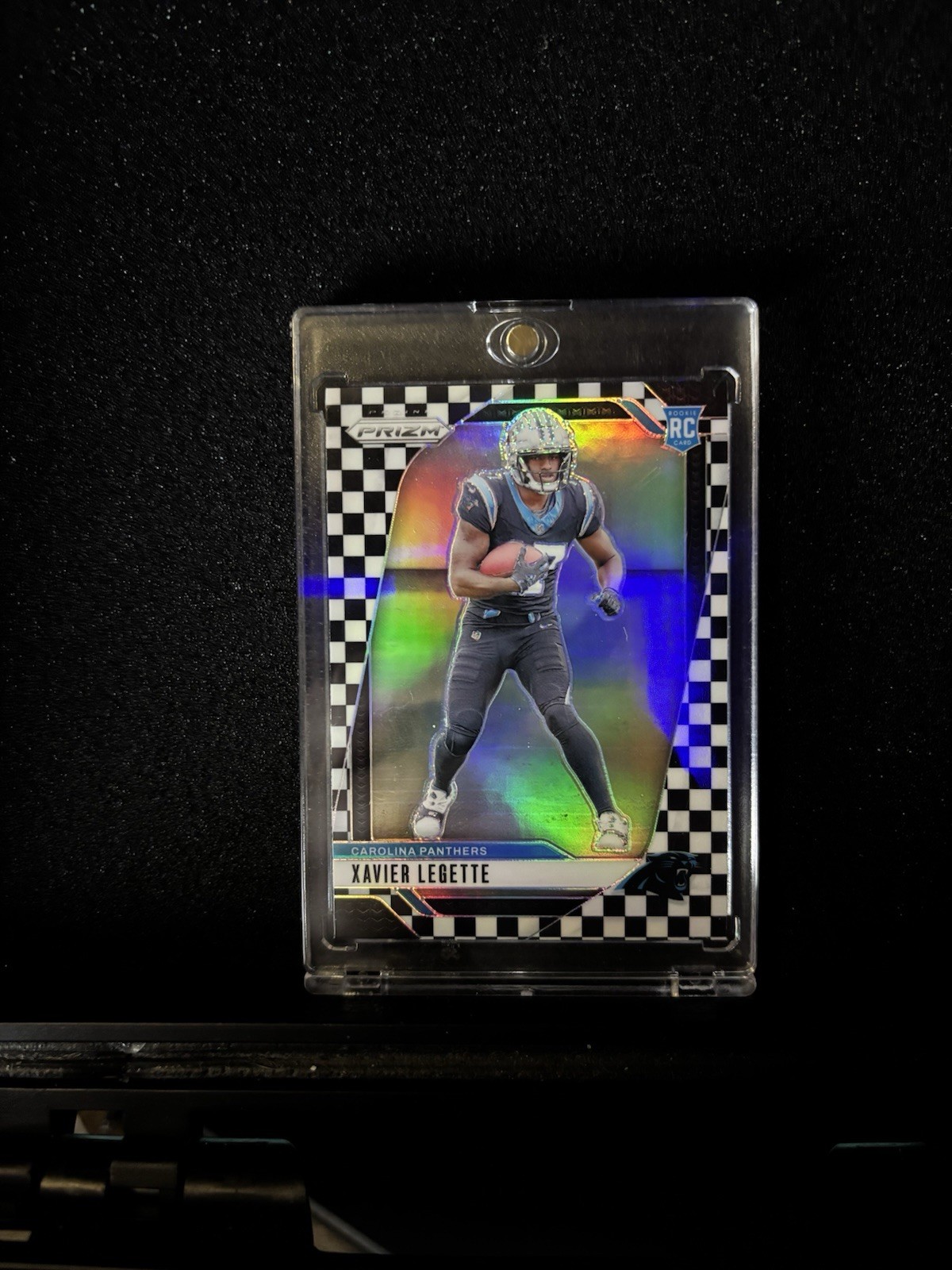 2024 Panini Prizm - Rookies Xavier Legette #398 Black & White Checker Prizm (RC)