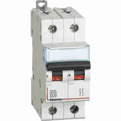 BTIFN82D20 Interruttore magnetotermico modulare BTDIN60 2P curva D - In= 20