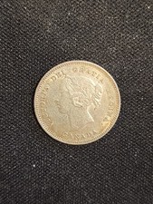 1900 Canada 5 Cents Oval 0 Silver Coin