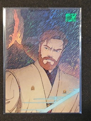I HAVE THE HIGH GROUND 2025 Star Wars Galaxy Green Shimmer 93/199 Duel Mustafar