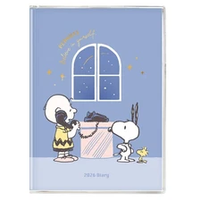 Snoopy 2026 Schedule Book Agenda Planner APJ Snoopy B6 Monthly Gantt Chart 10～