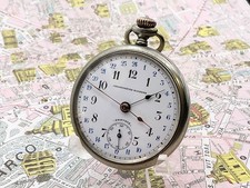 Chronometre Moderne 12/24 ore con 3 Lancette . Metallo . 1900 OROLOGIO TASCA