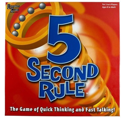 5 Sekunden Regel Brettspiel von University Games (8+) Think Quick Talk Fast vollständig