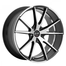 1- Gianelle Davalu 20x10 Black Machined Face