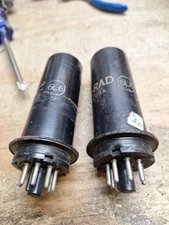 6L6 Metal Audio Receiver Power Vacuum Tubes Tested Pair