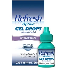 Refresh Optive Gel Drops Lubricant Eye Gel Extended Relief, 0.33 oz