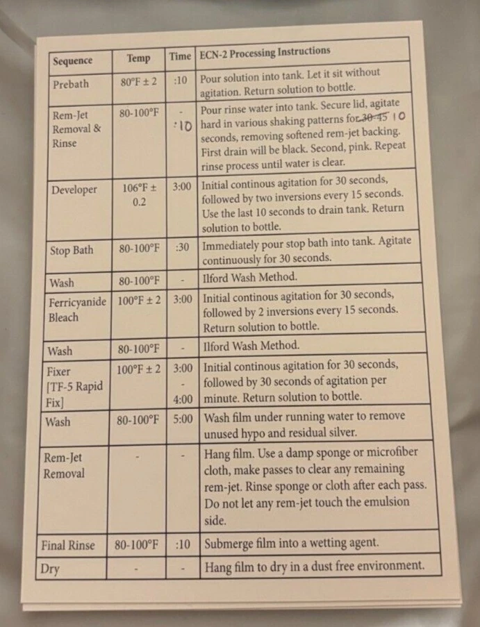 Polvo químico para desarrolladores ECN-2 para película negativa a color Kodak VISION3 Foto 2 de 4