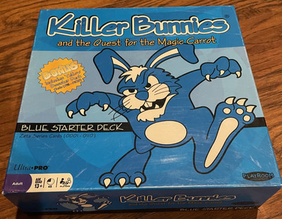 Killer Bunnies the Quest for the Magic Carrot Blue/Yellow Deck Game NEW Sealed