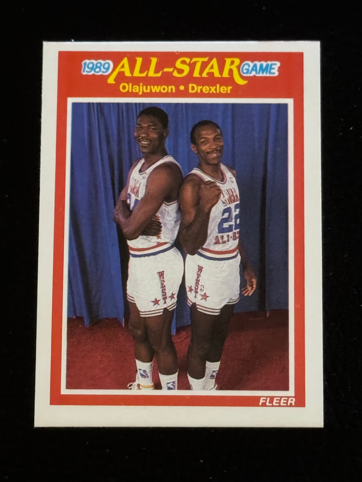 1989-90 Fleer - All-Star Game Hakeem Olajuwon, Clyde Drexler #164