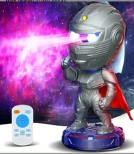 Spaceman Astronaut Galaxy Projector Night Light with Timer and Remote Control