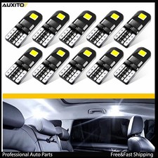 10x 12v Auxito Led T10 168 194 Canbus W5w White Smd Error Free Wedge Light Bulb 10x 12v Auxito Led T10 168 194 Canbus W5w White Smd Error Free Wedge Light Bulb