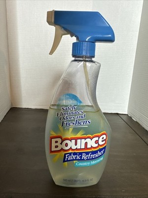 Bounce Fabric Refresher Spray Country Morning YR 2000 16.9 Oz 3/4 Full