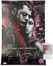 Bill Skarsgard & FKA twigs signed Poster Eric Draven Shelly JSA Authentication