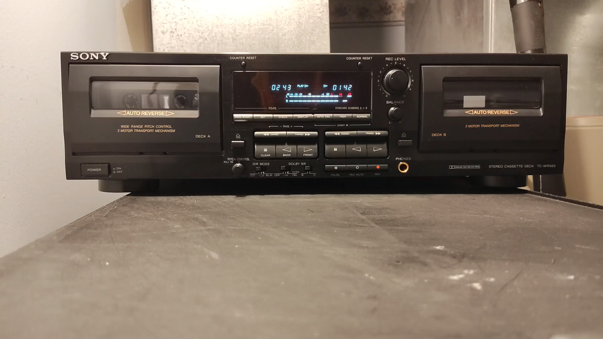Sony TC-WR565 Stereo Cassette Deck. -HEAR IT- {{{RESTORED}}} | eBay
