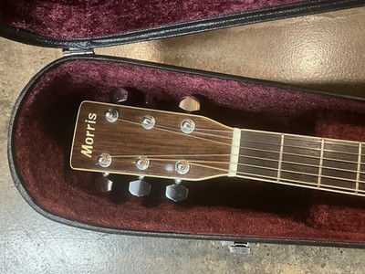 Morris W-30 vintage acoustic guitar made in Japan sunburst finish