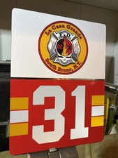 FDNY TOWER LADDER 31 REFLECTIVE Vinyl Sign W/ logo.