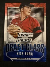 Nick Burdi #44 Prizm Draft Picks Red White & Blue Pulsar 2014 Minnesota