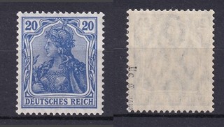 DEUTSCHES REICH MiNr. 87 II c Kriegsdruck (1915) postfr./ BPP geprüft € 55
