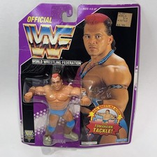 WWF Tatanka Hasbro Wrestling Figure W/ Tomahawk Purple Card 1993 WWE New READ