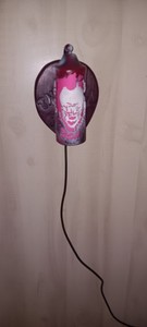 Custom Made Pennywise The Dancing Clown PVC Wall Light With Custom Oak Mount