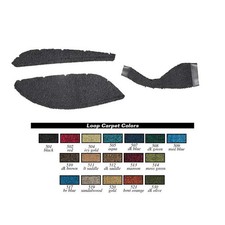1966-70 Mopar B-body With Automatic Transmission Red Loop Console Carpet Set