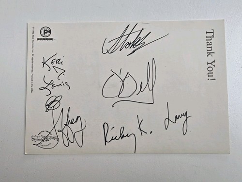 SIGNED "Mint Condition" Hip Hop R&B Jazz Funk 6x4 B&W 90s Record Label Promo