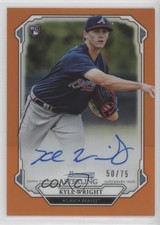 2019 Bowman Sterling Rookie Orange Refractor /75 Kyle Wright #BSRA-KW Auto 0s3
